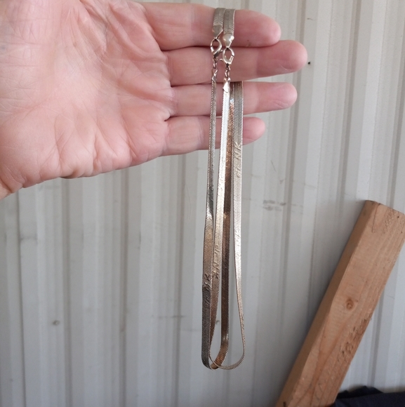 5mm Yellow Gold 18k PlatedSnake Chain 46cm "Air NK" Presumably by Harringbone.!! - Picture 2 of 5